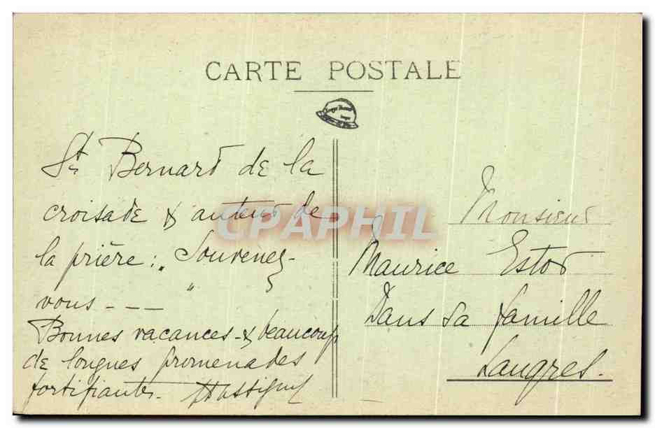 Fontaine-lès-Dijon — Gebäude der Geburt von Saint Bernard umgewandelt in eine Kapelle — Verlag nicht sichtbar — Rückseite