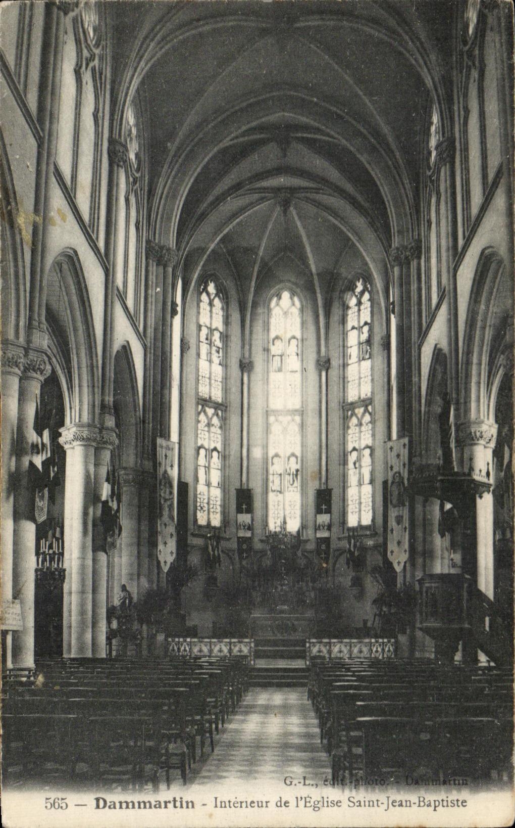 Dammartin - Intérieur de l'Église Saint-Jean-Baptiste — G.L., édit-photo - Dammartin, n° 565