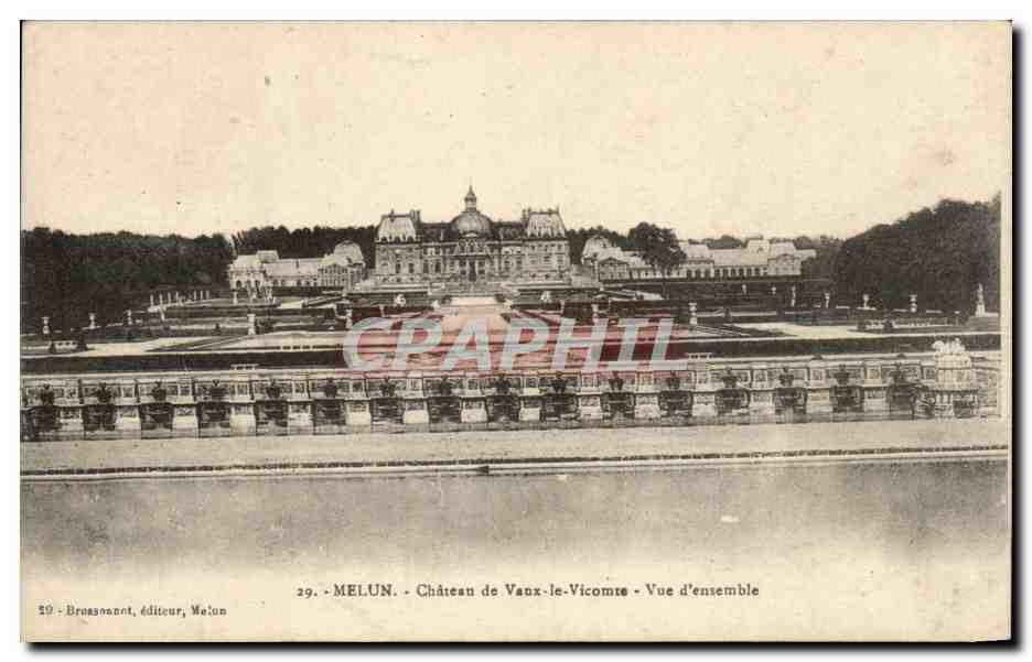 CPA Melun Chateau de Vaux le Vicomte Vue d'Ensemble