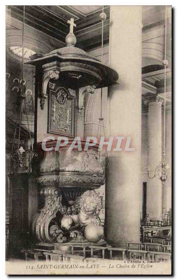 CPA Saint Germain en laye La Chaire de l'Eglise