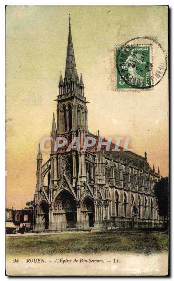 CPA Rouen l'Eglise de Bon Secours