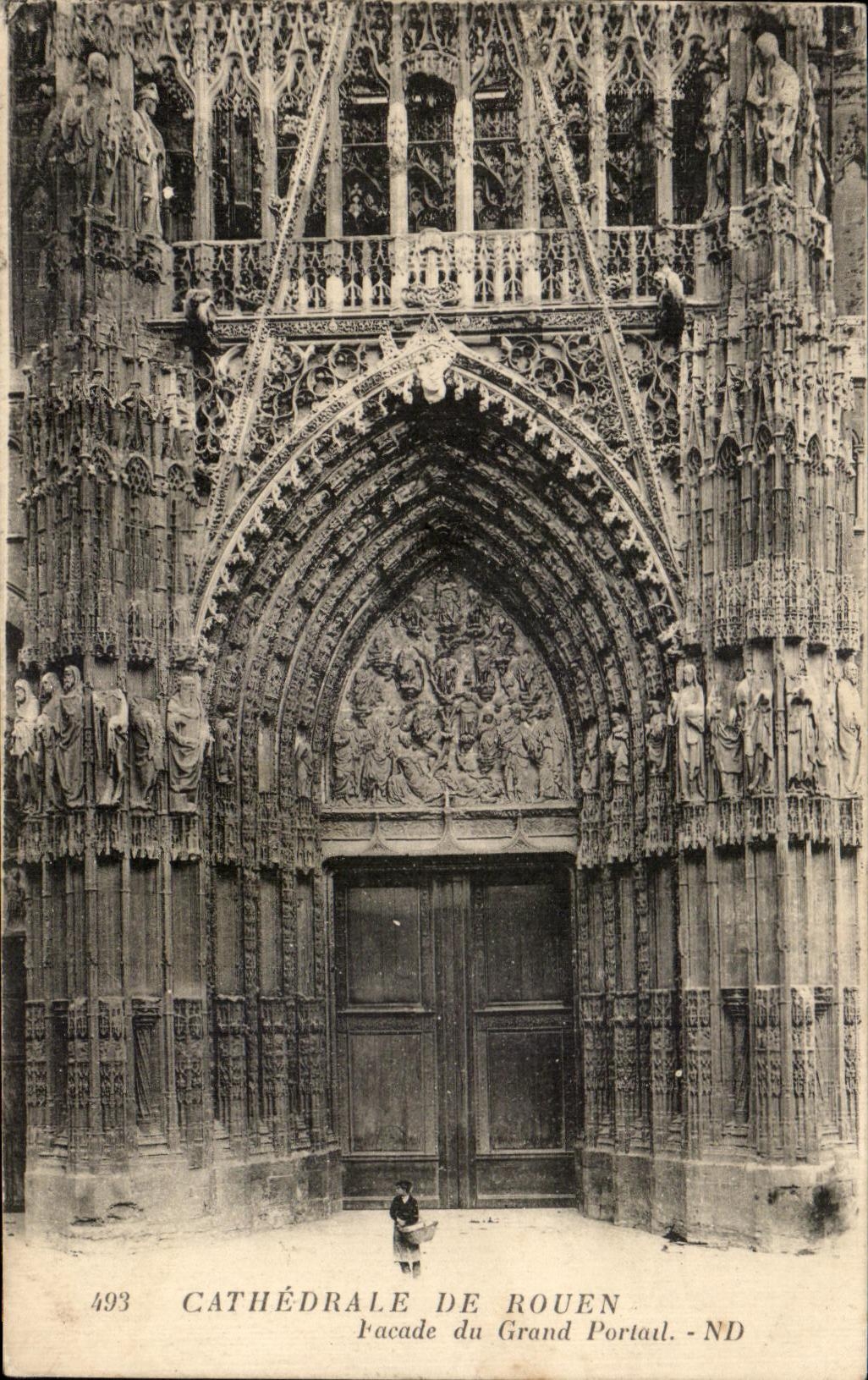 CPA Cathedrale De Rouen Facade du Grand Portail