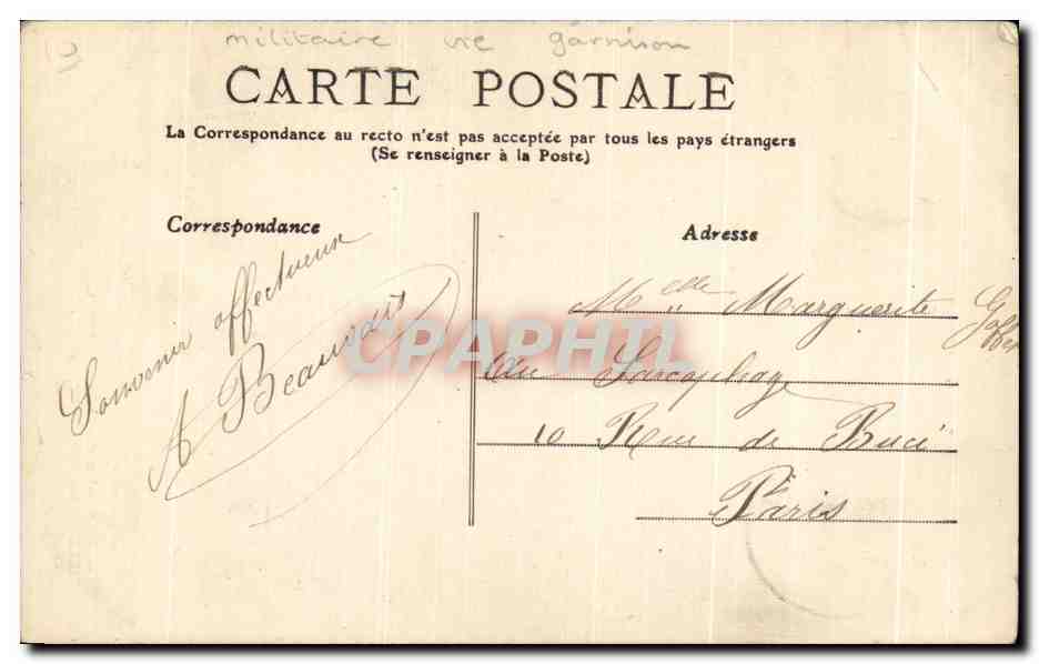 Petit Malheur - 3 — scène de couple militaire et civil — éditeur inconnu — Rückseite