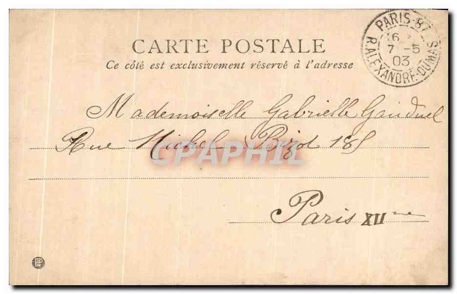 CPA Fantaisie Enfant Mon petit chapeau sur la tete — Rückseite