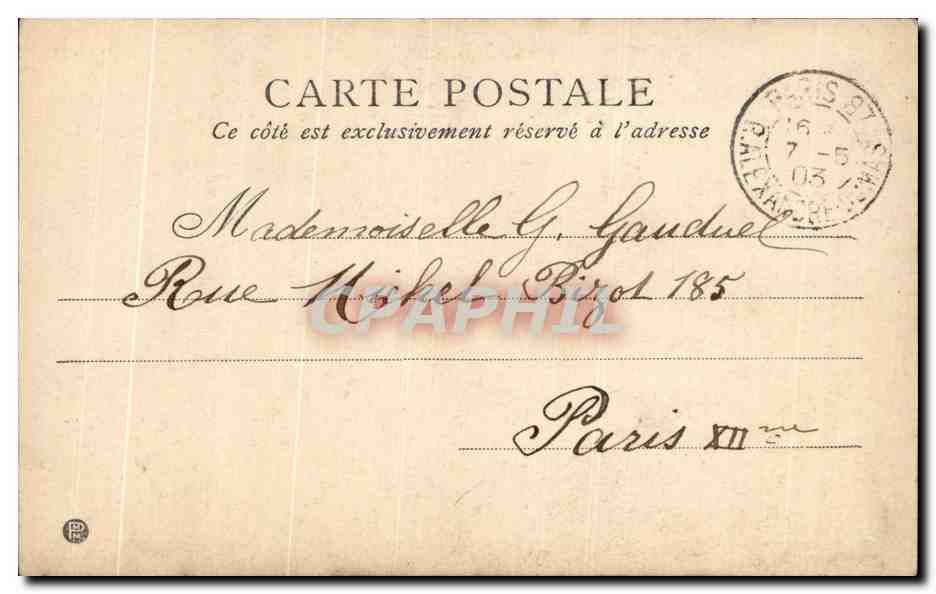CPA Fantaisie Enfant Bonjour mon maitre ! — Rückseite