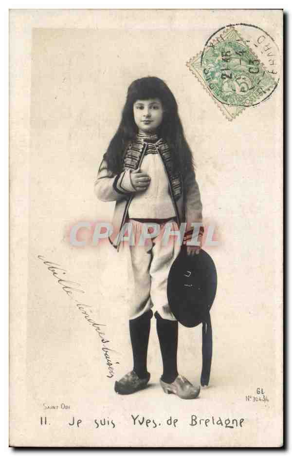 CPA Fantaisie Enfant Je suis Yves de Bretagne