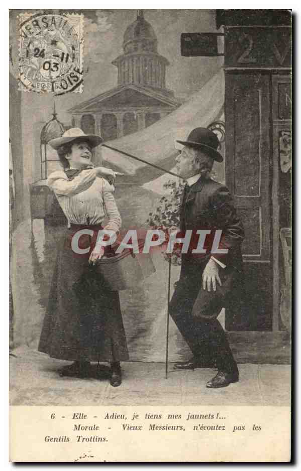CPA Fantaisie Femme Pantheon Paris