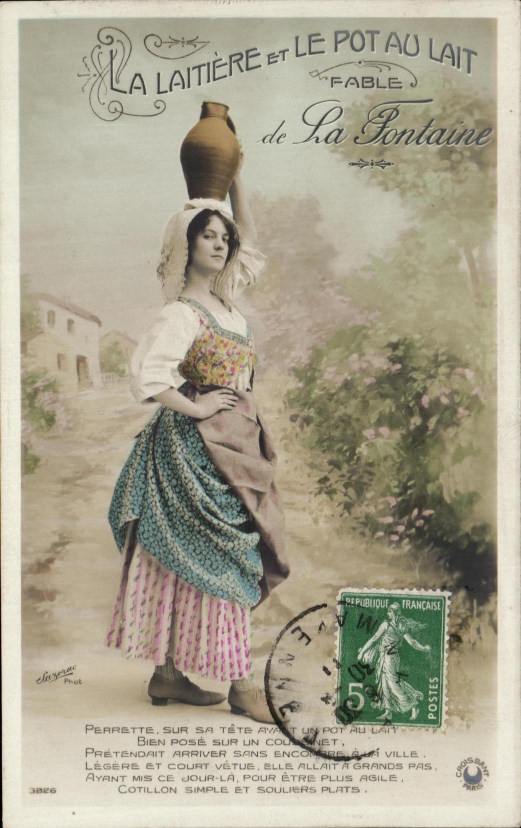 La Laitière et le Pot au Lait — Fable de La Fontaine — Ingerac Phot, n°3826
