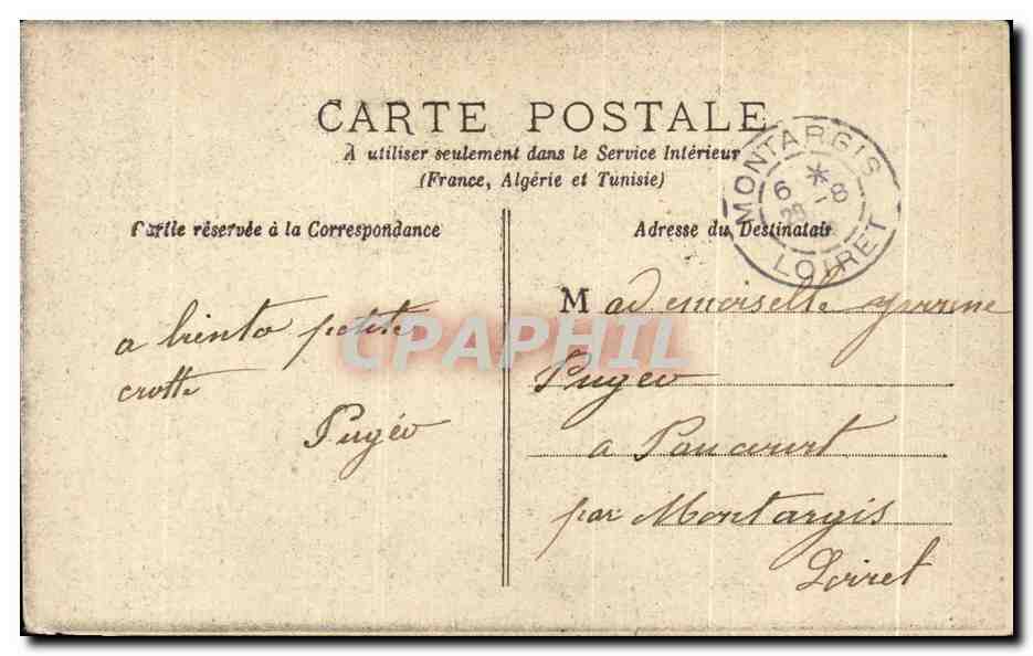 CPA Fantaisie Femme Suzanne Enfant — Rückseite
