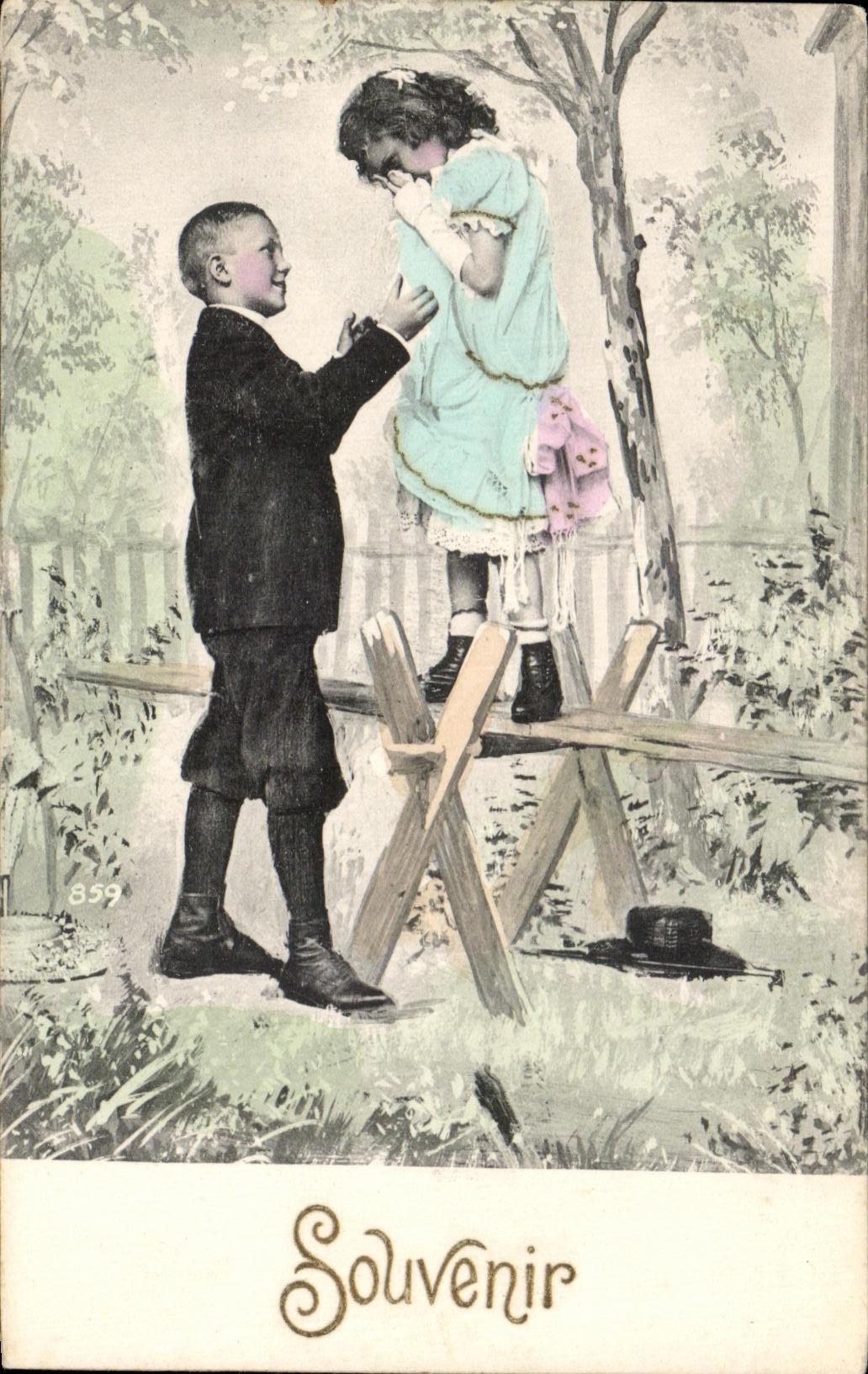 CPA Fantaisie Enfants Souvenir