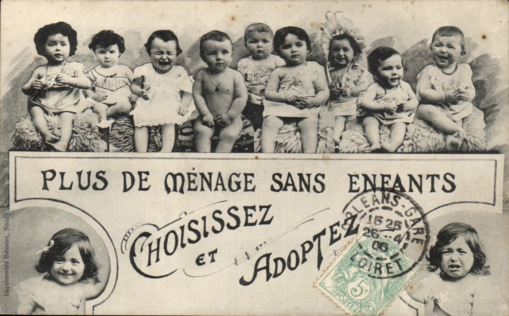 CPA Fantaisie Enfants Plus de menage sans enfants 