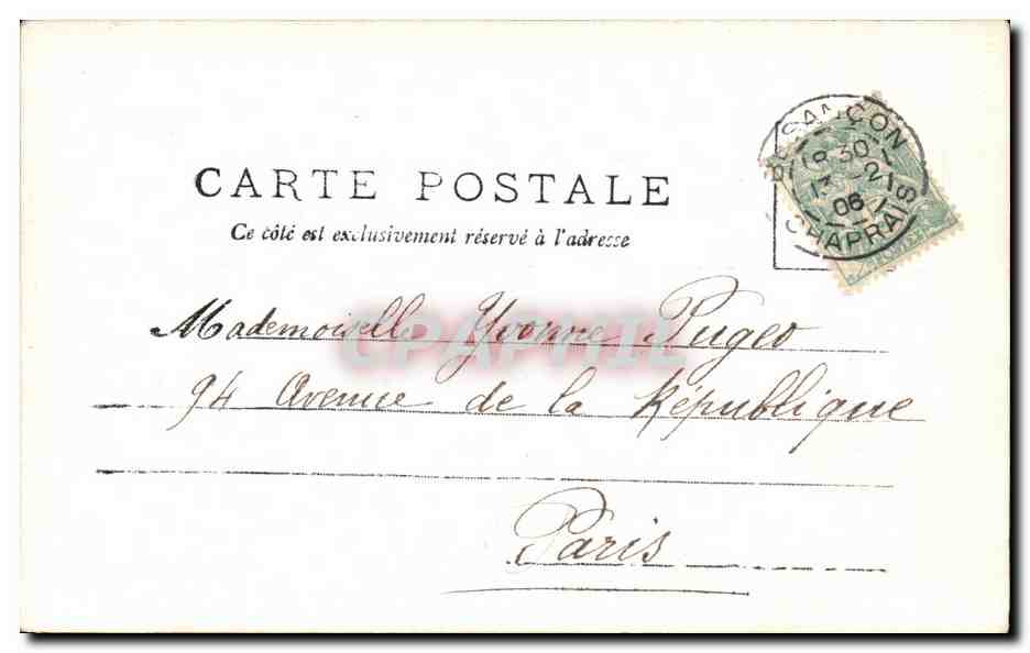 CPA Fantaisie Le maitre a danser Enfants Violoncelle  — Verso