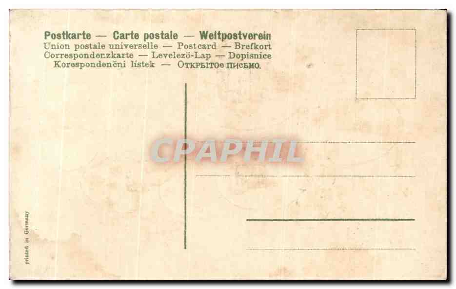 CPA Fantaisie Joyeuses Paques Oeufs Ange Enfant Poussins — Rückseite