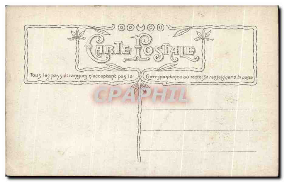 CPA Fantaisie Femme Au fil de l'eau — Rückseite