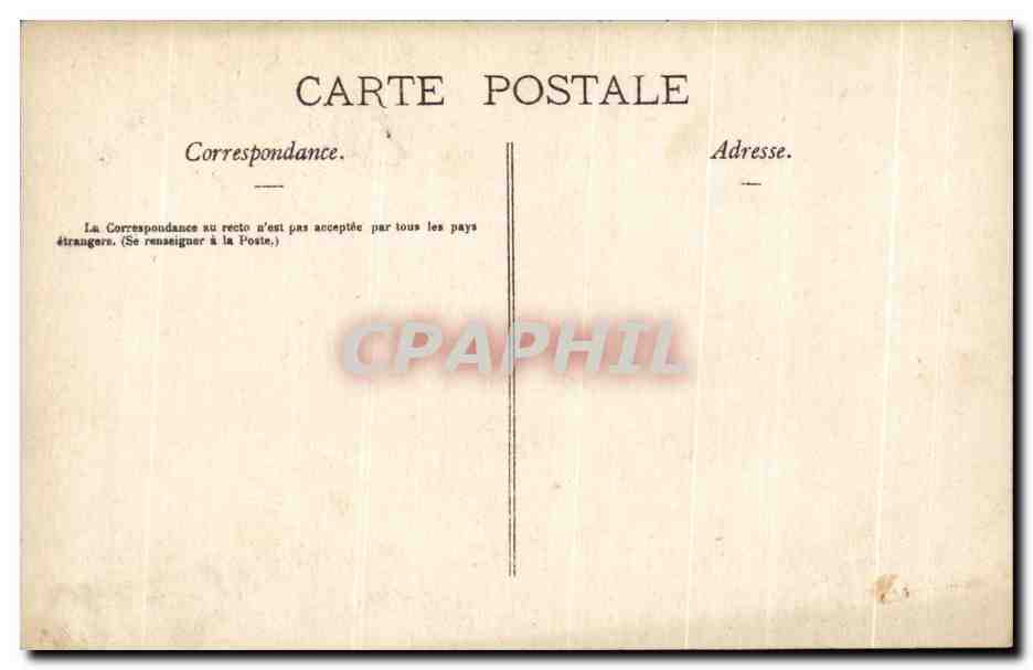 Officier en vrouw — romantische scène met dialoog — uitgever R. M. N°2 — Achterkant