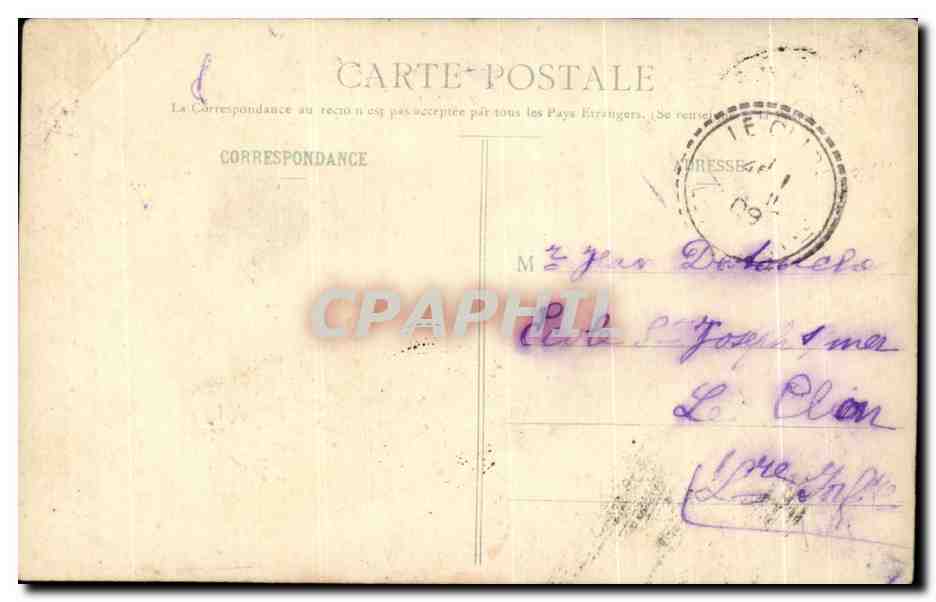 CPA Fantaisie Femme Telegramme 1er avril Poissons  — Rückseite