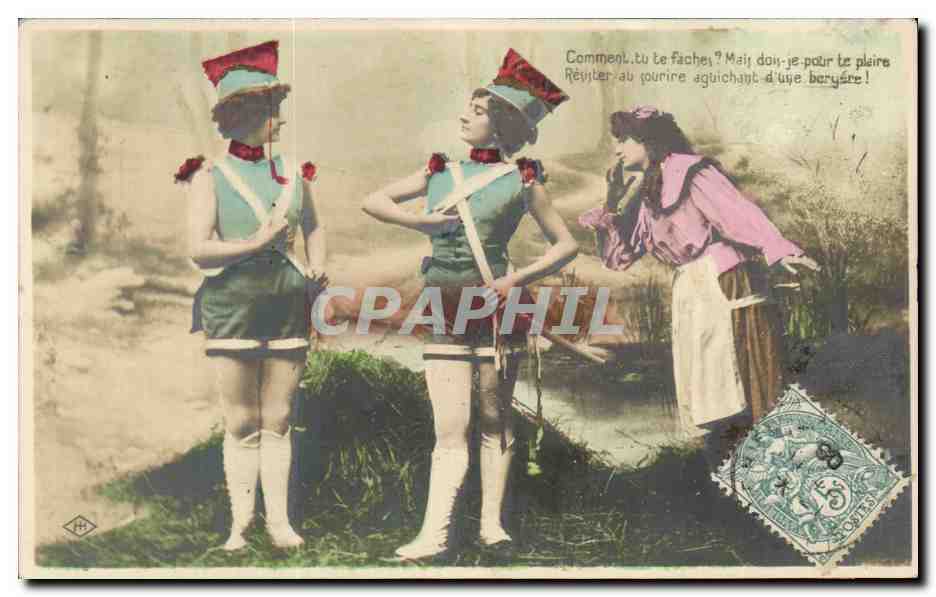 CPA Fantaisie Femmes Majorettes 