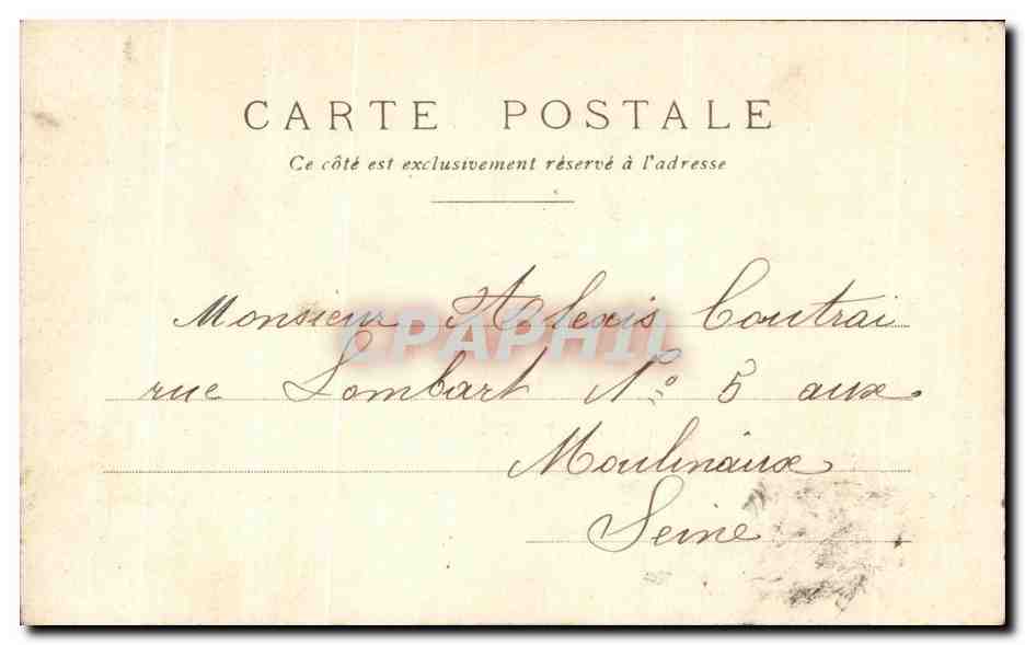 CPA Fantaisie Enfant Balancoire  — Rückseite