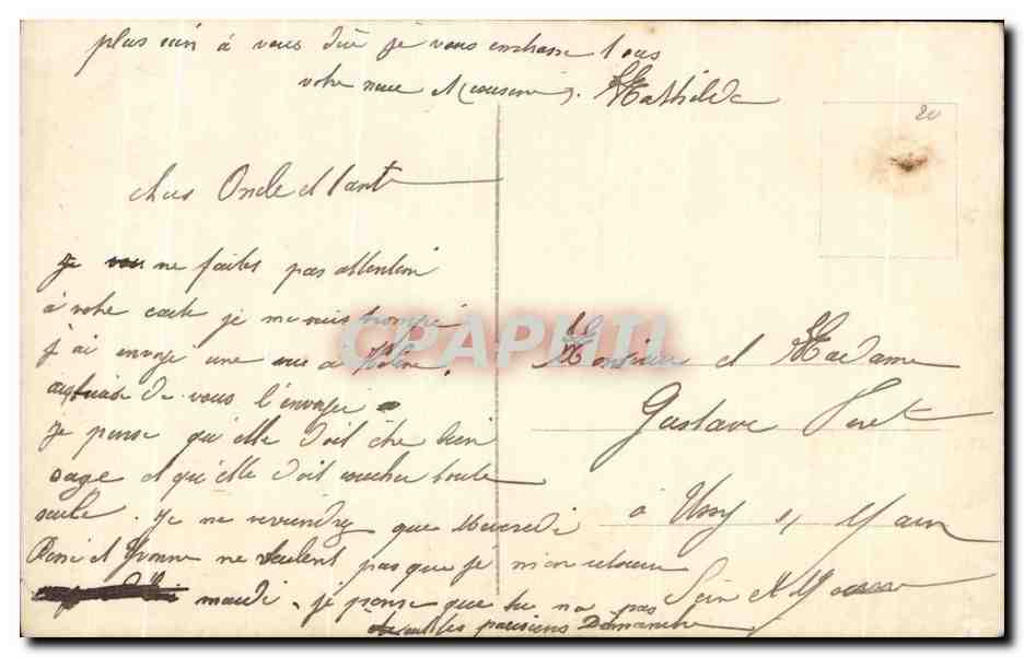 CPA Fantaisie Enfants Colombes Balancoire  — Rückseite