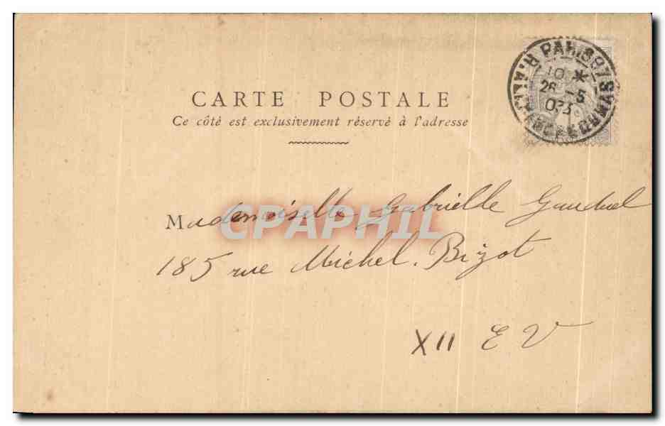 CPA Fantaisie Enfant Pauvres bretons — Rückseite