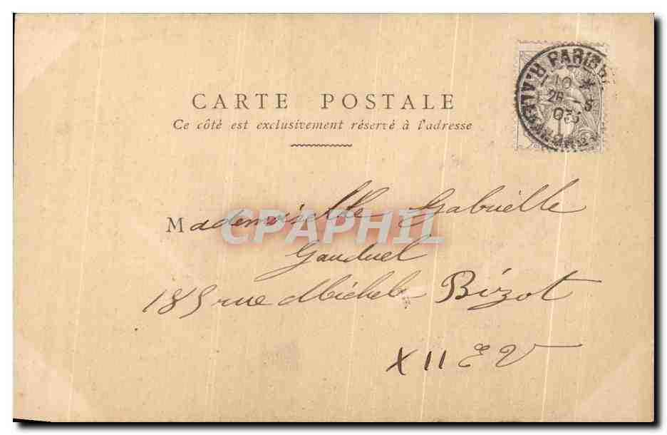 CPA Fantaisie Enfant Pauvres bretons — Verso