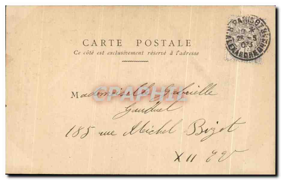 CPA Fantaisie Enfant Pauvres bretons  — Verso