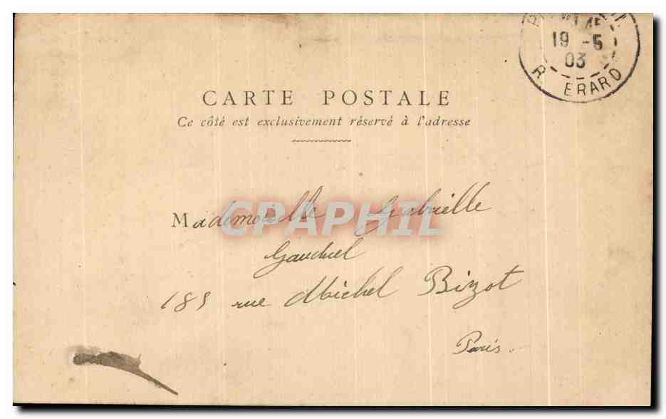 CPA Fantaisie Enfant Pauvres bretons  — Verso