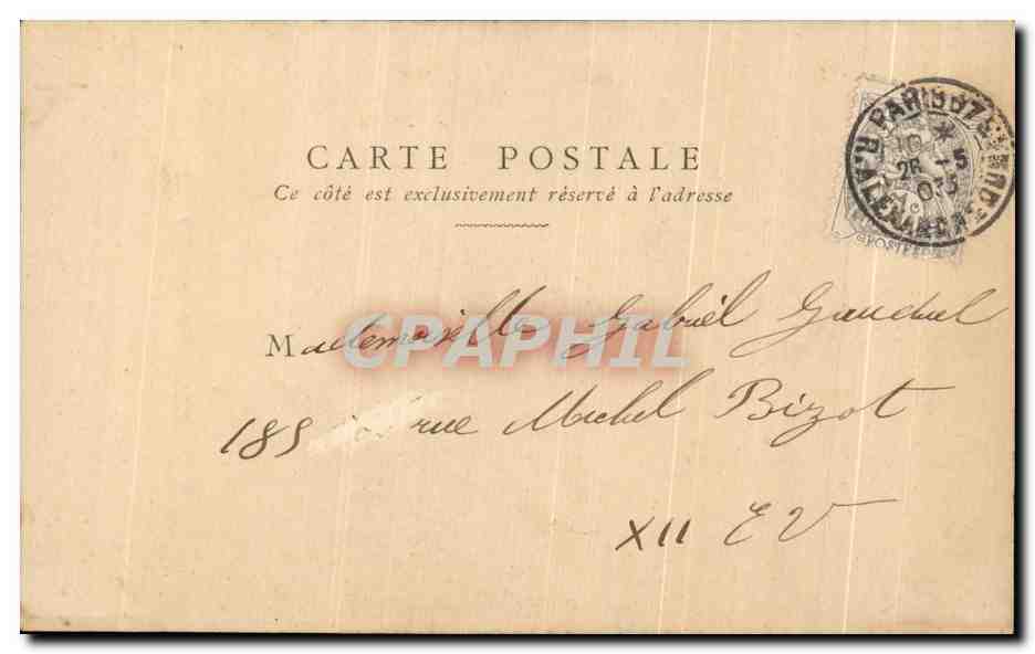 CPA Fantaisie Enfant Pauvres bretons  — Rückseite