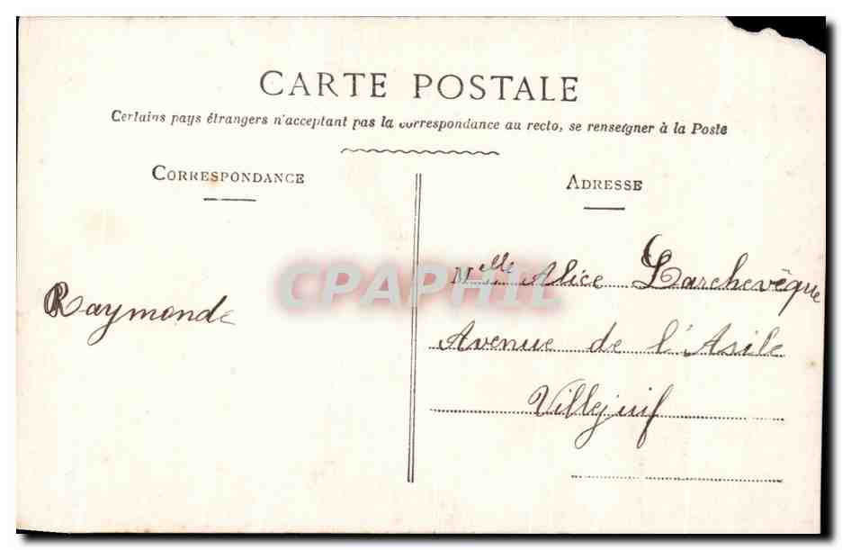 CPA Fantaisie Enfant Enfant et grand pere — Rückseite