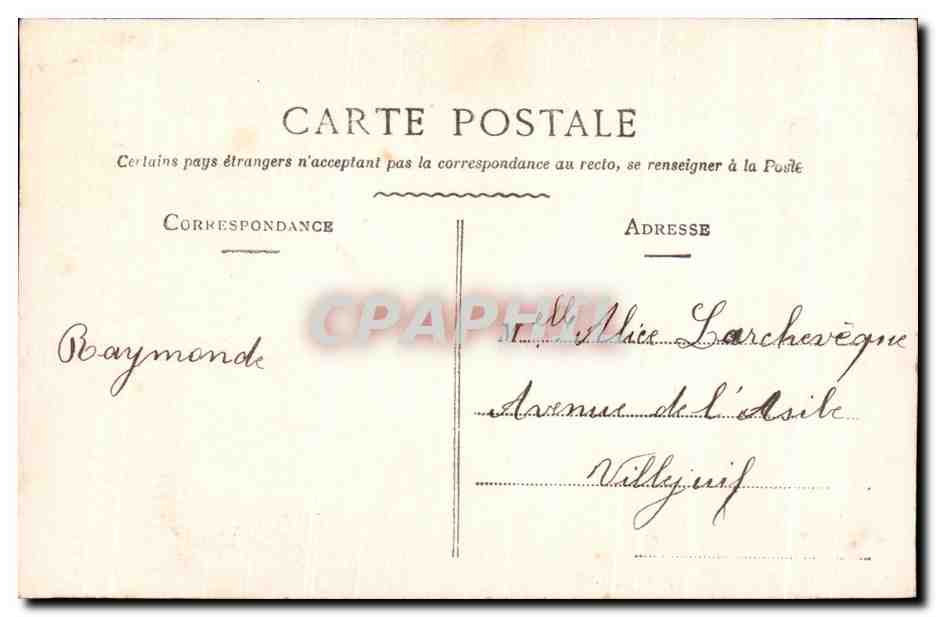 CPA Fantaisie Enfant Enfant et grand pere — Verso