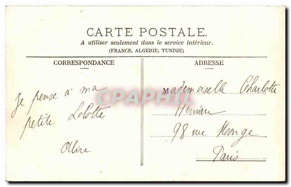 CPA Fantaisie Enfant La lessive de bebe — Rückseite