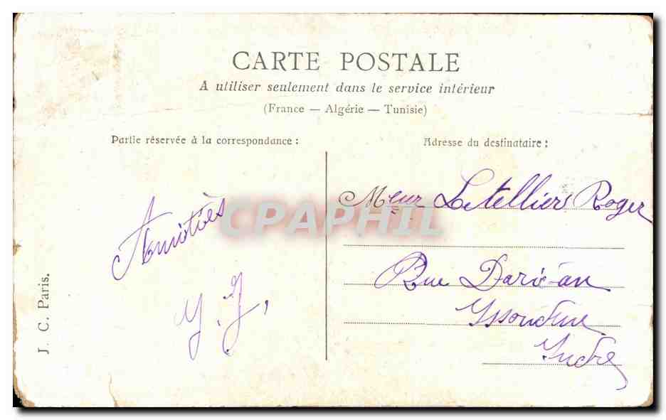 CPA Fantaisie Femme Lecon de musique Violon  — Rückseite