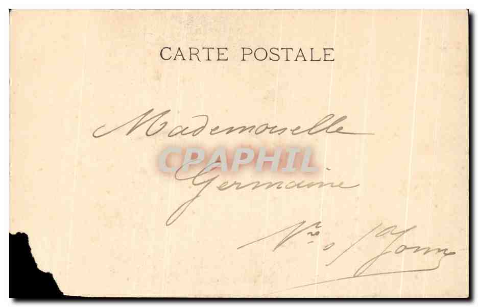 CPA Fantaisie Femme En cabinet particulier — Rückseite