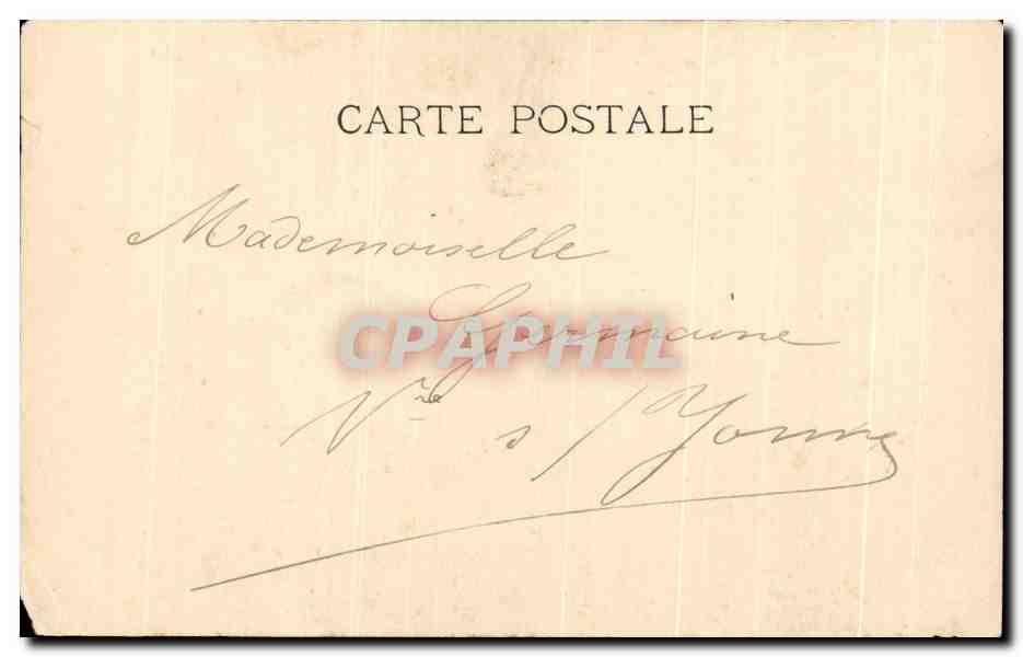 CPA Fantaisie Femme En cabinet particulier — Verso