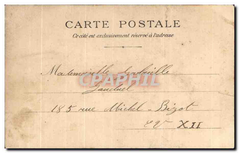 CPA Fantaisie Femme Yvonne la jolie Paimpolaise Paimpol — Rückseite