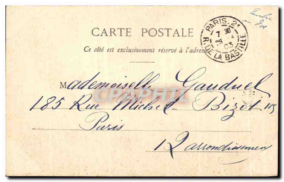 CPA Fantaisie Enfants Paul et Virginie — Rückseite