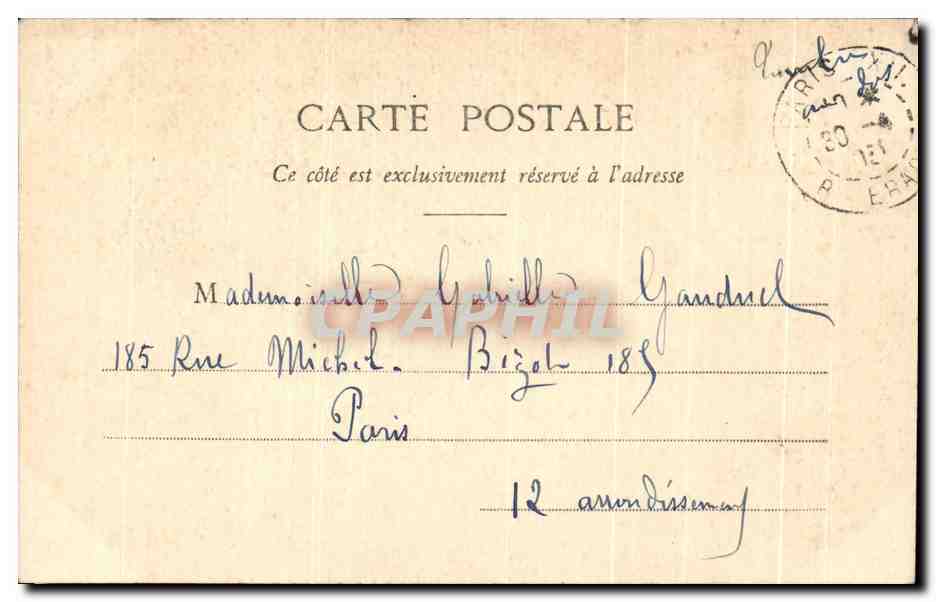 CPA Fantaisie Enfants Paul et Virginie — Verso