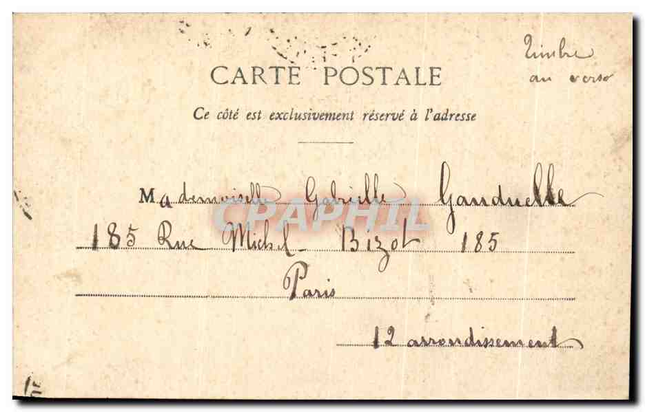 CPA Fantaisie Enfants Paul et Virginie — Verso