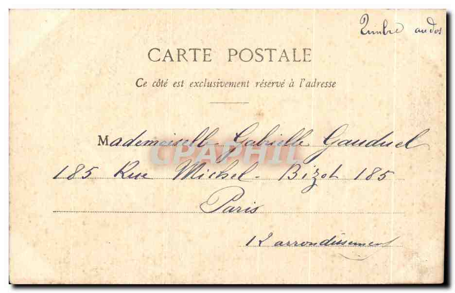 CPA Fantaisie Enfants Paul et Virginie  — Verso