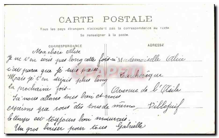 CPA Fantaisie Enfant Alsace Rouet — Verso