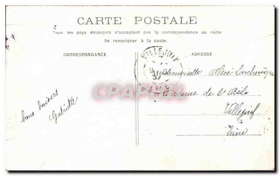 CPA Fantaisie Enfant Alsace Rouet — Rückseite