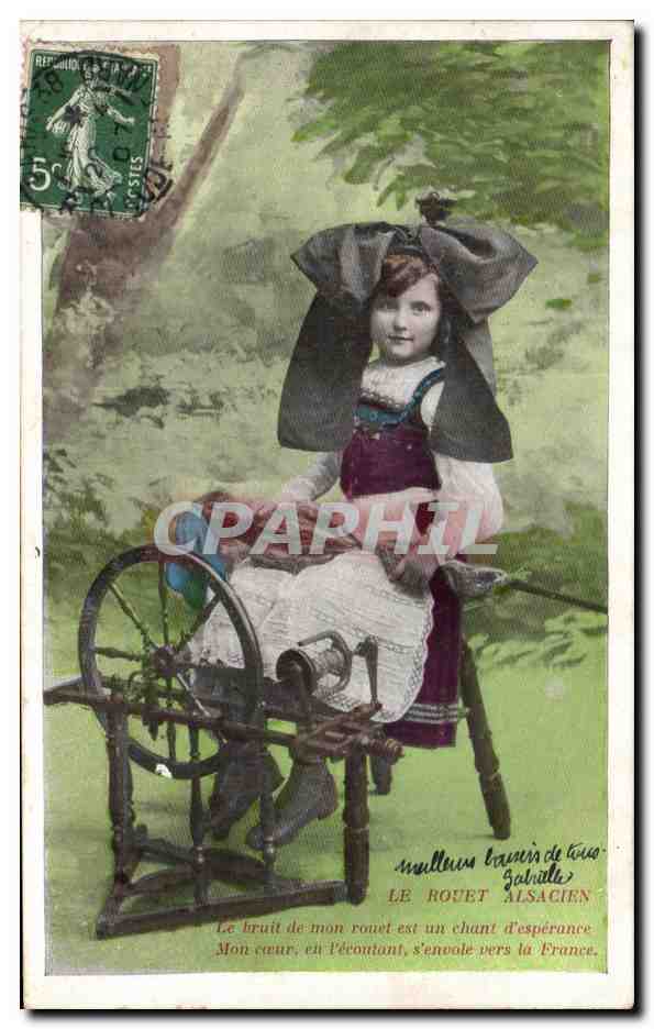 CPA Fantaisie Enfant Alsace Rouet