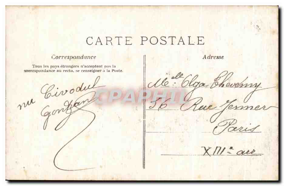 Couple en tenue de soirée — M.A. — Carte postale — Reverso