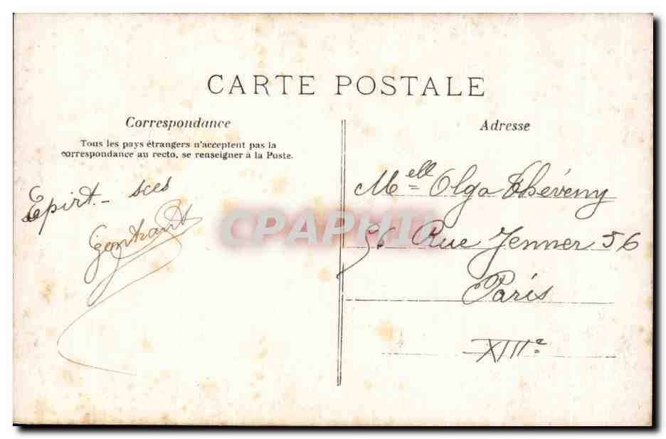 CPA Fantaisie Femme Militaire Militaria — Verso