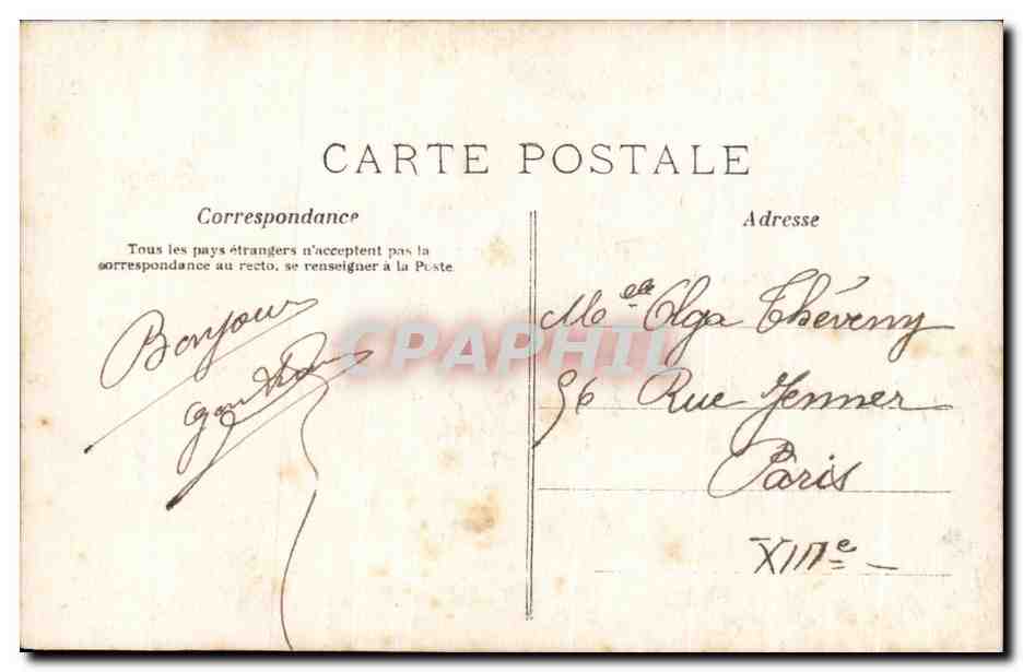 Couple au bal — scène de soirée — éditeur M. A. n°5 — Rückseite