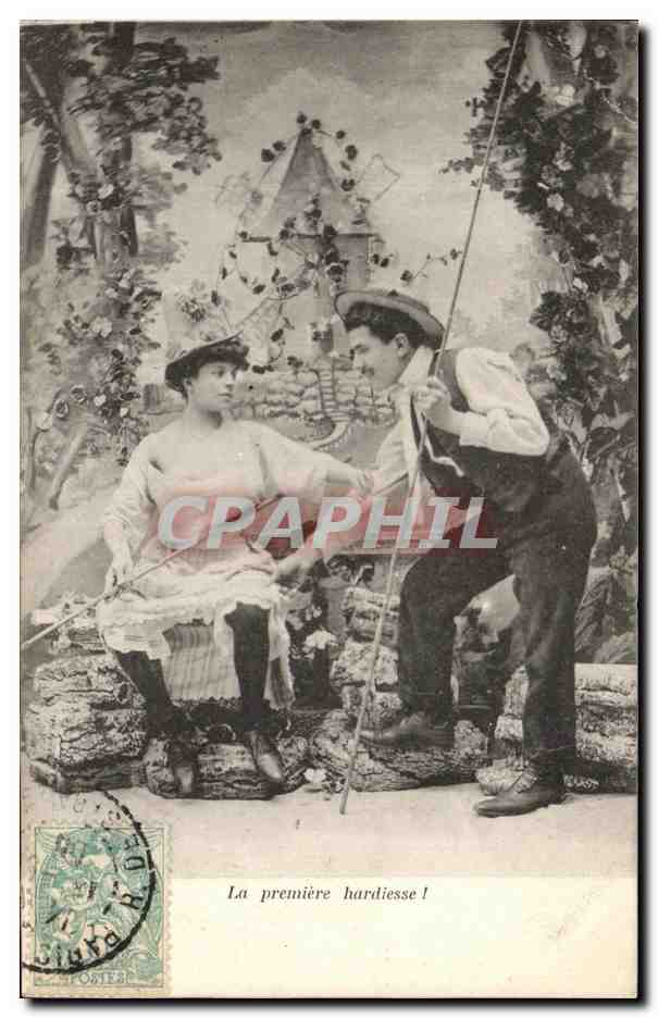 La première hardiesse ! — scène de jardin — éditeur anonyme