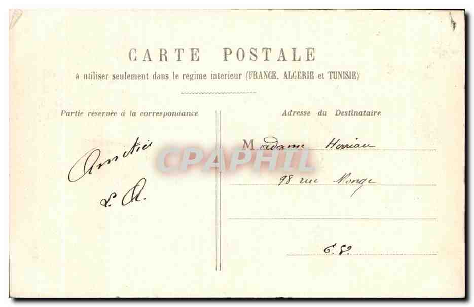La première hardiesse ! — scène de jardin — éditeur anonyme — Rückseite