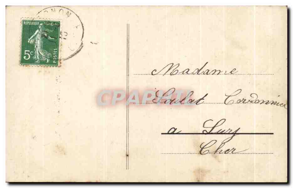 CPA Fantaisie Fleurs Anniversaire Abeille  — Verso