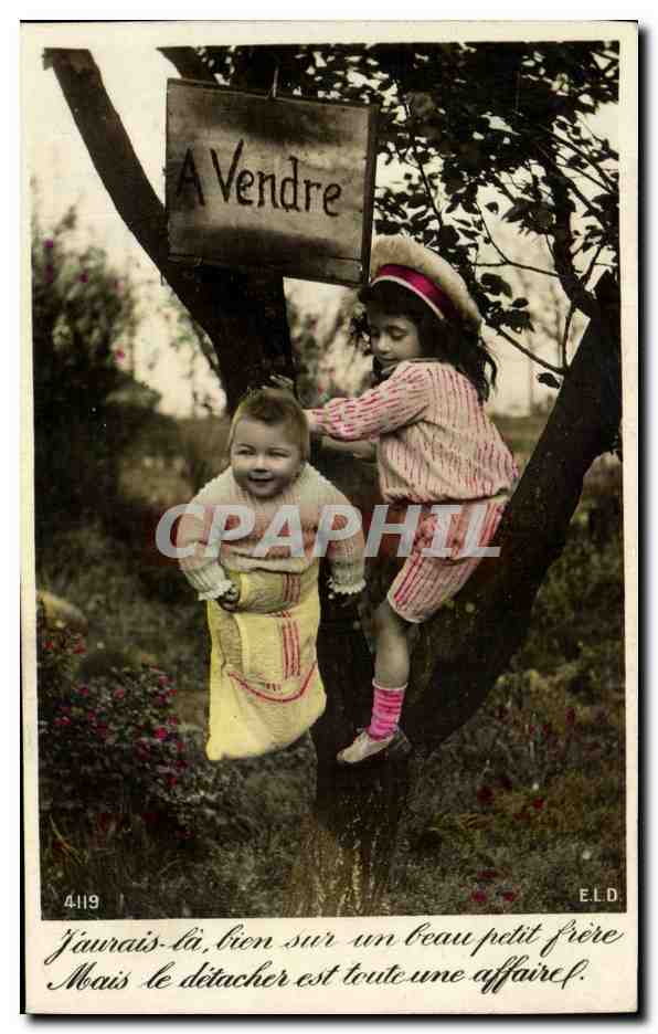 CPA Fantaisie Enfants A vendre
