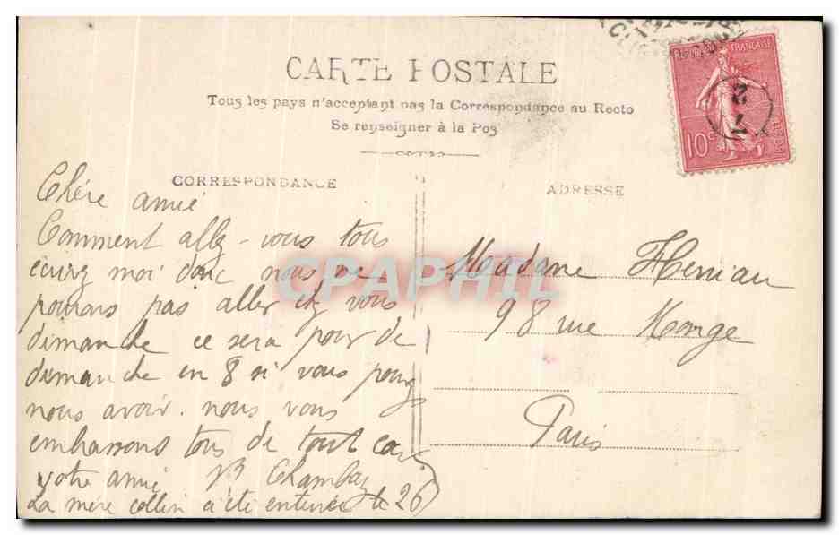 CPA Fantaisie Enfants A vendre — Verso